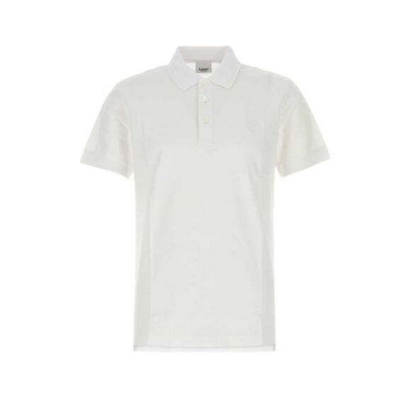 Burberry Men White Piquet Polo Shirt